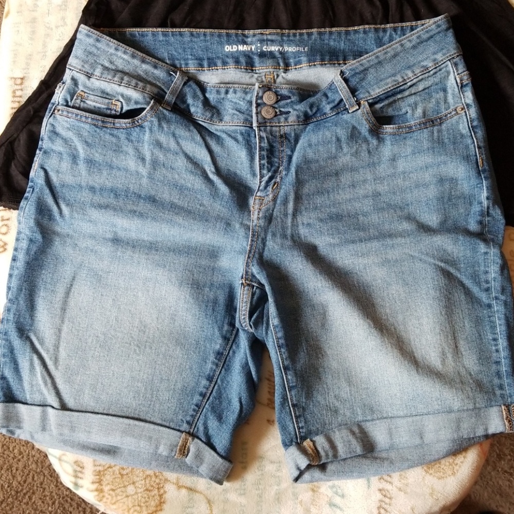 Denim Bermuda Shorts